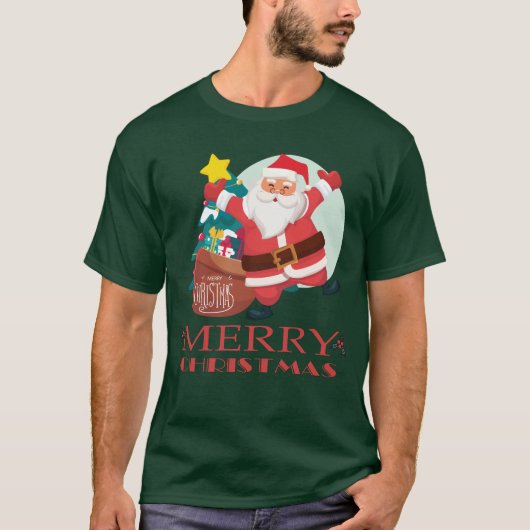 Frohe Weihnachten lustig Weihnachten T-Shirt (Vorderseite)
