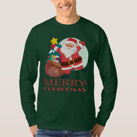 Frohe Weihnachten lustig Weihnachten  T-Shirt (Vorderseite)