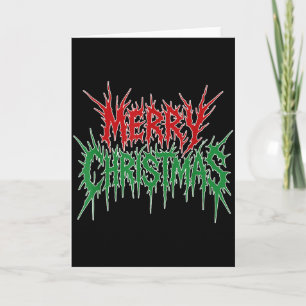 Frohe Weihnachten Lustige Heavy Metal Rockband Got Karte