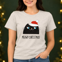 Frohe Weihnachten Lustige Schwarze Katze