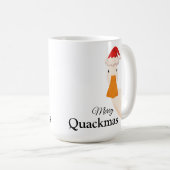 Frohe Weihnachten lustigen Spaß niedlich Duck mini Kaffeetasse (VorderseiteRechts)