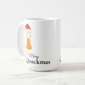 Frohe Weihnachten lustigen Spaß niedlich Duck mini Kaffeetasse (Vorderseite Links)