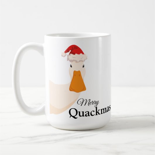 Frohe Weihnachten lustigen Spaß niedlich Duck mini Kaffeetasse (Links)