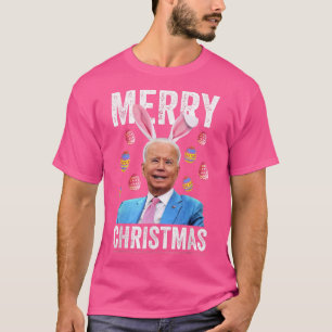 Frohe Weihnachten Lustiger Biden verwirrt für Oste T-Shirt