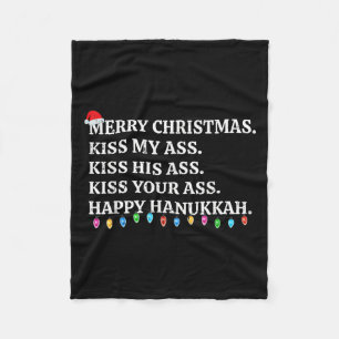 Frohe Weihnachten Lustiger Kuss Mein Xmas Männer & Fleecedecke
