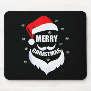 Frohe Weihnachten -lustiger Weihnachtsmann Vater X Mousepad