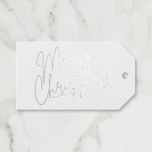 Frohe Weihnachten Luxe Geschenkanhänger (Vorderseite (Horizontal))