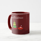 Frohe Weihnachten Macarons | Tasse (Vorderseite Links)