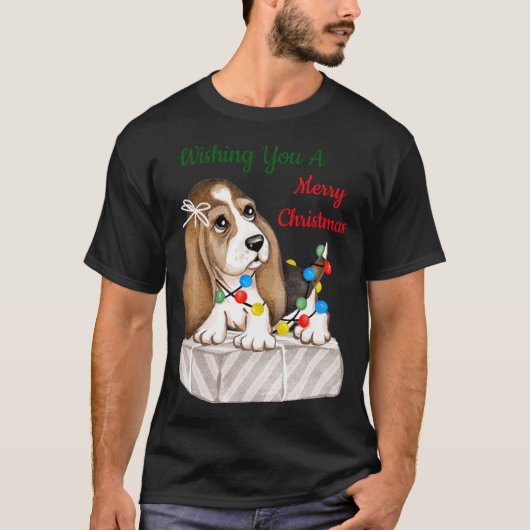 Frohe Weihnachten Mädchen T-Shirt (Vorderseite)