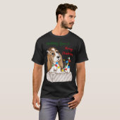 Frohe Weihnachten Mädchen T-Shirt (Vorne ganz)