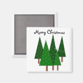 Frohe Weihnachten Magnet (Vorderseite/Rückseite)