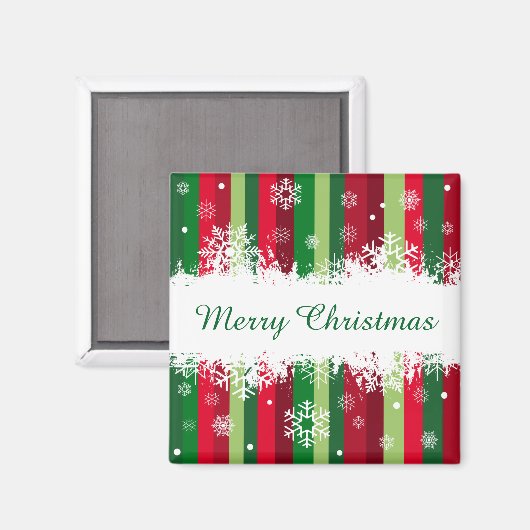 Frohe Weihnachten Magnet (Vorderseite/Rückseite)