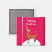 Frohe Weihnachten Magnet (Vorderseite/Rückseite)