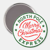 Frohe Weihnachten Magnet (Vorderseite/Rückseite)