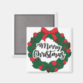 Frohe Weihnachten Magnet (Vorderseite/Rückseite)