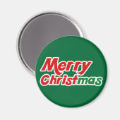 Frohe Weihnachten Magnet (Vorderseite/Rückseite)