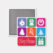 Frohe Weihnachten Magnet (Vorderseite/Rückseite)