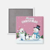 Frohe Weihnachten Magnet (Vorderseite/Rückseite)