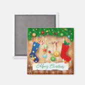 Frohe Weihnachten Magnet (Vorderseite/Rückseite)