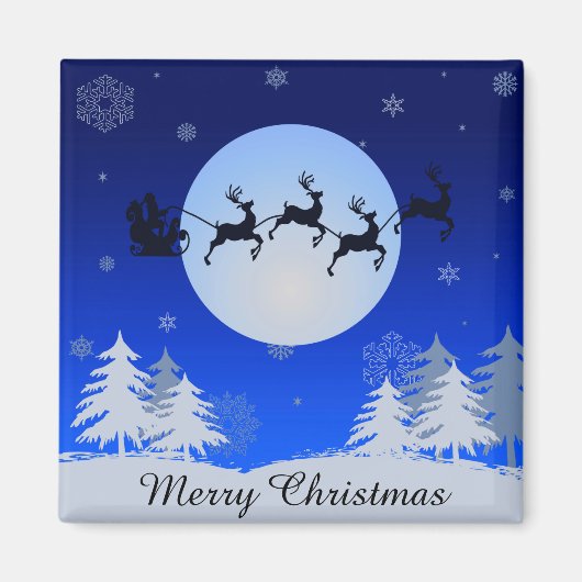 Frohe Weihnachten Magnet (Vorne)
