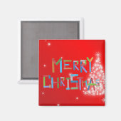 Frohe Weihnachten Magnet (Vorderseite/Rückseite)