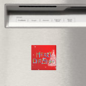 Frohe Weihnachten Magnet (In Situ (Geschirrspüler))