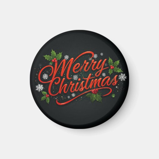 Frohe Weihnachten Magnet (Vorne)