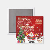 Frohe Weihnachten Magnet (Vorderseite/Rückseite)