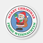 Frohe Weihnachten Magnet (Vorne)