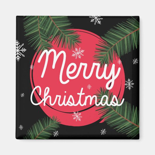 Frohe Weihnachten Magnet (Vorne)