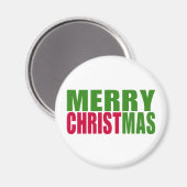 Frohe Weihnachten Magnet (Vorderseite/Rückseite)