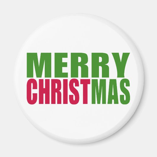 Frohe Weihnachten Magnet (Vorne)