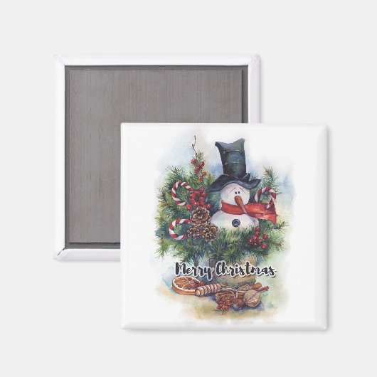 Frohe Weihnachten Magnet (Vorderseite/Rückseite)