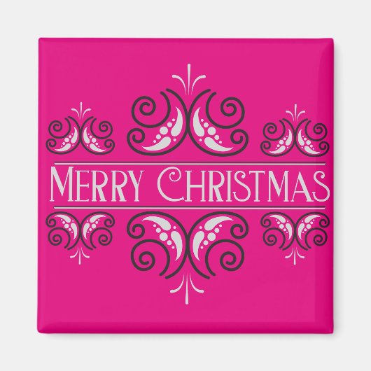 Frohe Weihnachten Magnet (Vorne)