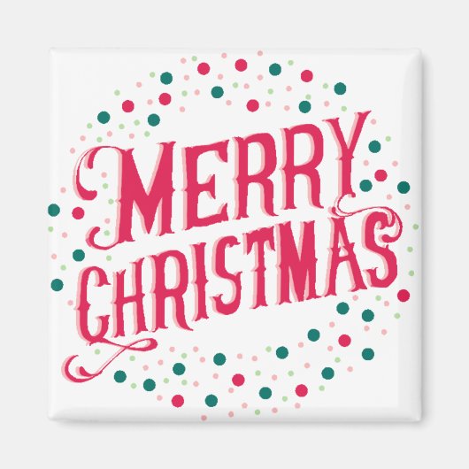 Frohe Weihnachten Magnet (Vorne)