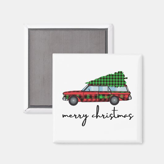 Frohe Weihnachten Magnet (Vorderseite/Rückseite)