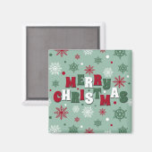 Frohe Weihnachten Magnet (Vorderseite/Rückseite)