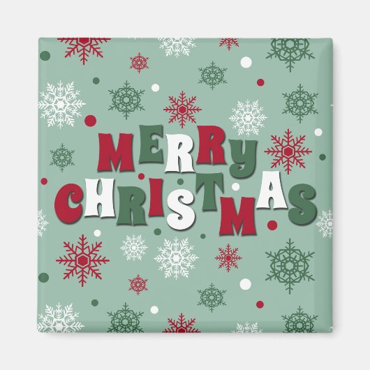 Frohe Weihnachten Magnet (Vorne)