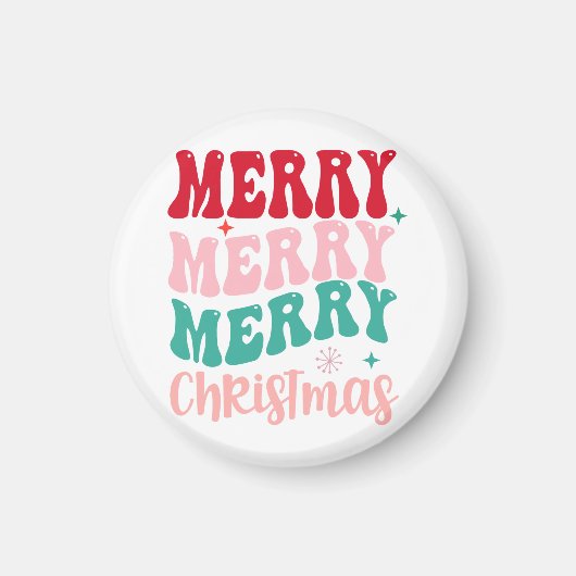 Frohe Weihnachten Magnet (Vorne)