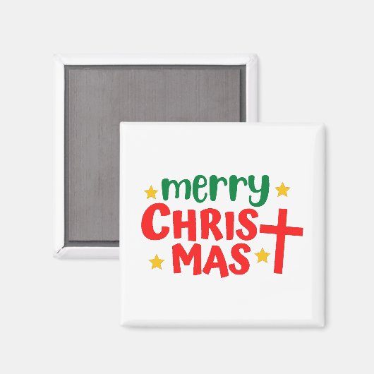 Frohe Weihnachten Magnet (Vorderseite/Rückseite)