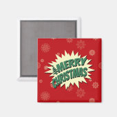 Frohe Weihnachten Magnet (Vorderseite/Rückseite)