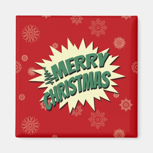Frohe Weihnachten Magnet (Vorne)