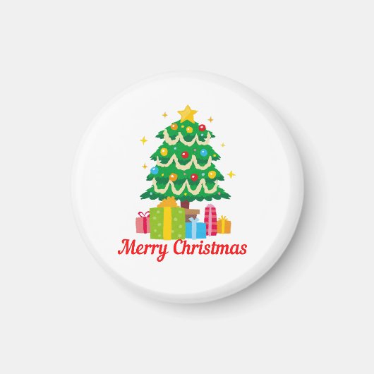 Frohe Weihnachten Magnet (Vorne)