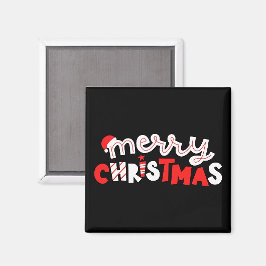 Frohe Weihnachten Magnet (Vorderseite/Rückseite)