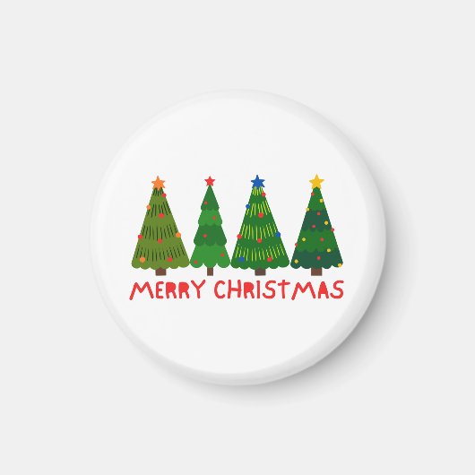 Frohe Weihnachten Magnet (Vorne)