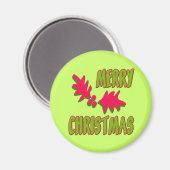 Frohe Weihnachten Magnet (Vorderseite/Rückseite)