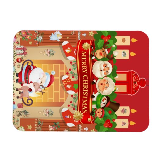 Frohe Weihnachten  Magnet (Horizontal)