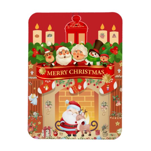 Frohe Weihnachten  Magnet (Vertikal)