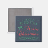 Frohe Weihnachten Magnet (Vorderseite/Rückseite)