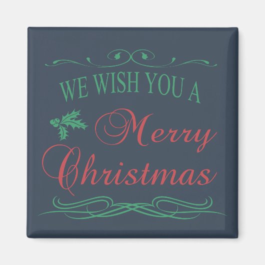 Frohe Weihnachten Magnet (Vorne)